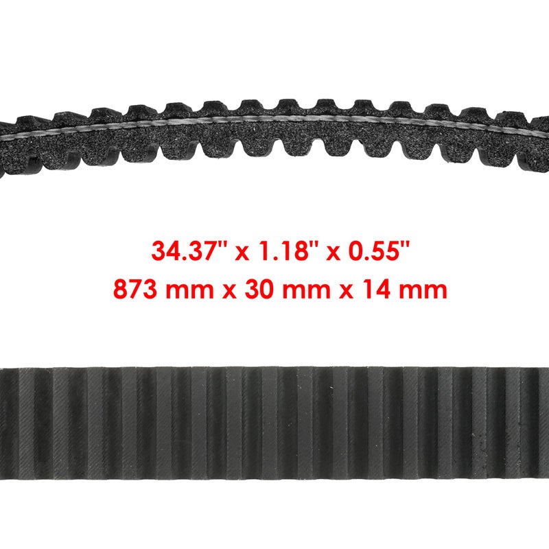 Caltric Drive Belt Compatible with Yamaha Rhino 450 Yxr450 Yxr 450 4X4 2006-2009 - Image 2